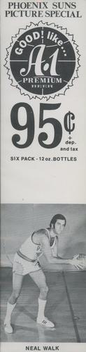1970-71 A-1 Premium Beer Phoenix Suns Price Tabs #NNO Neal Walk Front