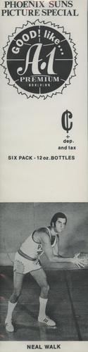 1970-71 A-1 Premium Beer Phoenix Suns Price Tabs #NNO Neal Walk Front