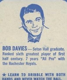 1969 Converse Staff #NNO Bob Davies Front