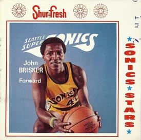 1973-74 Shur-Fresh Seattle SuperSonics #1 John Brisker Front