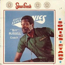 1973-74 Shur-Fresh Seattle SuperSonics #7 Bill Russell Front