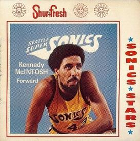 1973-74 Shur-Fresh Seattle SuperSonics #9 Kennedy McIntosh Front