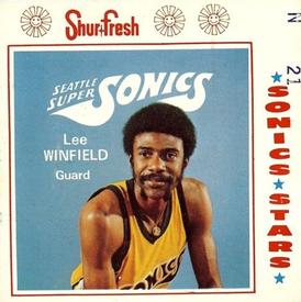 1973-74 Shur-Fresh Seattle SuperSonics #12 Lee Winfield Front