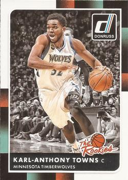 2015-16 Donruss - The Rookies #21 Karl-Anthony Towns Front
