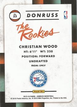 2015-16 Donruss - The Rookies #23 Christian Wood Back