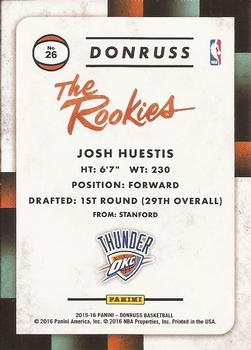 2015-16 Donruss - The Rookies #26 Josh Huestis Back