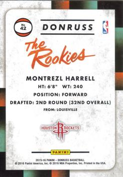 2015-16 Donruss - The Rookies #42 Montrezl Harrell Back
