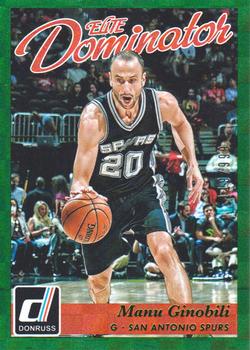 2015-16 Donruss - Elite Dominator Veterans #23 Manu Ginobili Front