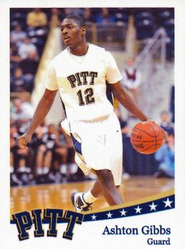 2009-10 Pittsburgh Panthers Team Issue #6 Ashton Gibbs Front