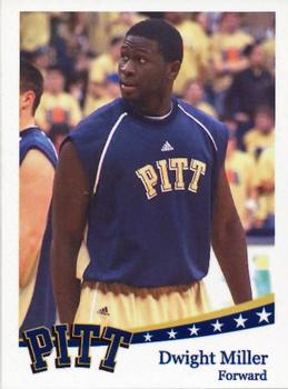 2009-10 Pittsburgh Panthers Team Issue #8 Dwight Miller Front