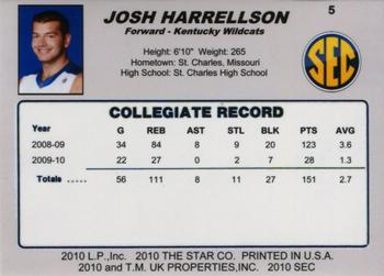 2009-10 Kentucky Wildcats (Unlicensed) #5 Josh Harrellson Back