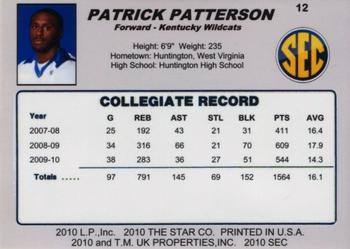 2009-10 Kentucky Wildcats (Unlicensed) #12 Patrick Patterson Back