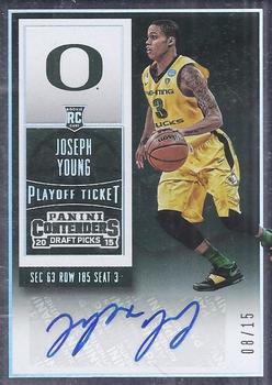 2015 Panini Contenders Draft Picks - College Playoff Ticket #121a Joe Young Front