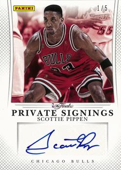 2012-13 Panini NBA Finals Private Signings #SP Scottie Pippen Front
