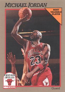 1992 Hoops 100 Superstars #14 Michael Jordan Front