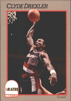 1992 Hoops 100 Superstars #79 Clyde Drexler Front