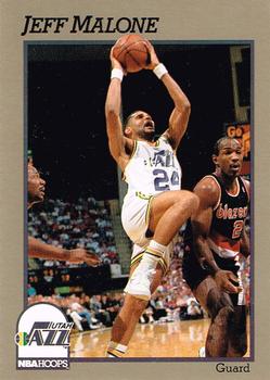 1992 Hoops 100 Superstars #94 Jeff Malone Front