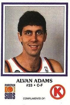 1987-88 Circle K Phoenix Suns #1 Alvan Adams Front