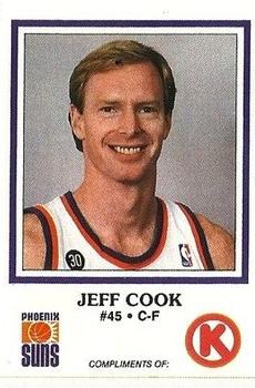 1987-88 Circle K Phoenix Suns #3 Jeff Cook Front