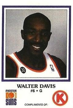 1987-88 Circle K Phoenix Suns #5 Walter Davis Front