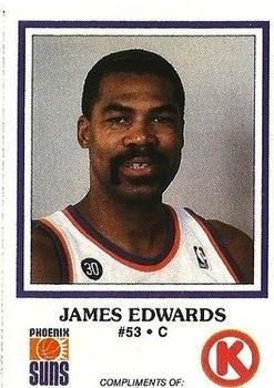 1987-88 Circle K Phoenix Suns #6 James Edwards Front