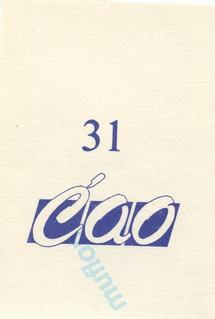 1989 CAO Muflon Yugoslavian #31 Antdanelo Riva Back