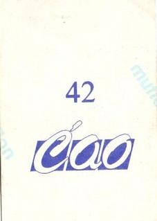 1989 CAO Muflon Yugoslavian #42 Chuck Person Back