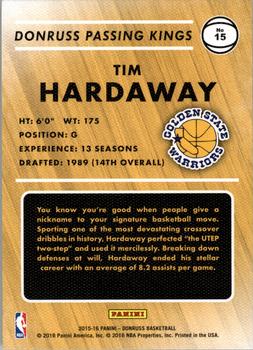 2015-16 Donruss - Passing Kings #15 Tim Hardaway Back
