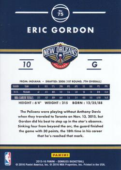 2015-16 Donruss - Statline Points #75 Eric Gordon Back
