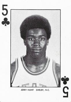 1973-74 NC State Wolfpack Playing Cards #5♣ Jerry Hunt Front
