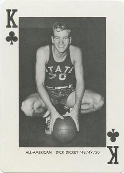 1973-74 NC State Wolfpack Playing Cards #K♣ Dick Dickey Front