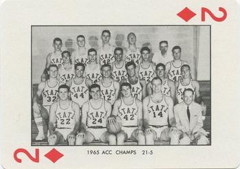 1973-74 NC State Wolfpack Playing Cards #2♦ 1965 ACC Champs Front
