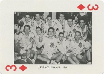 1973-74 NC State Wolfpack Playing Cards #3♦ 1959 ACC Champs Front