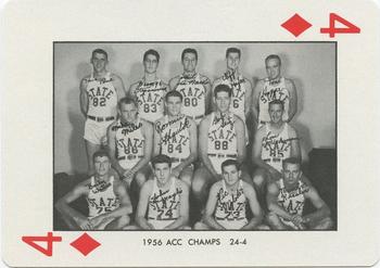 1973-74 NC State Wolfpack Playing Cards #4♦ 1956 ACC Champs Front