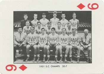 1973-74 NC State Wolfpack Playing Cards #9♦ 1951 S.C. Champs Front