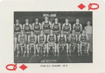 1973-74 NC State Wolfpack Playing Cards #Q♦ 1948 S.C. Champs Front