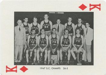 1973-74 NC State Wolfpack Playing Cards #K♦ 1947 S.C. Champs Front