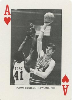 1973-74 NC State Wolfpack Playing Cards #A♥ Tom Burleson Front