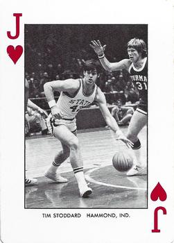 1973-74 NC State Wolfpack Playing Cards #J♥ Tim Stoddard Front
