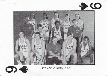 1973-74 NC State Wolfpack Playing Cards #9♠ 1970 ACC Champs Front