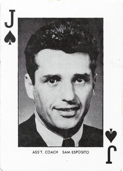 1973-74 NC State Wolfpack Playing Cards #J♠ Sam Esposito Front