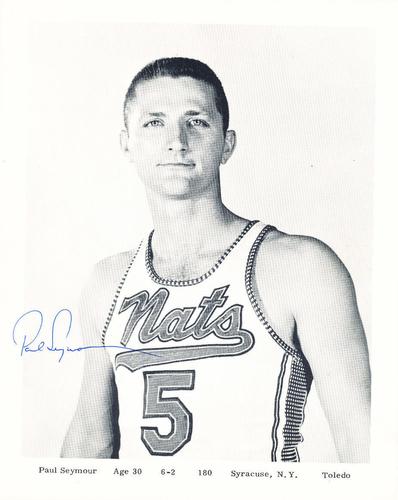 1958-59 Syracuse Nationals #NNO Paul Seymour Front