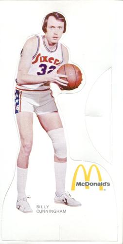 1975-76 McDonald's Philadelphia 76ers Standups #NNO Billy Cunningham Front