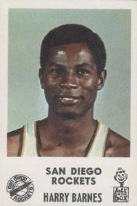1968-69 Jack in the Box San Diego Rockets #NNO Harry Barnes Front