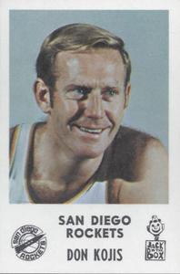 1968-69 Jack in the Box San Diego Rockets #NNO Don Kojis Front