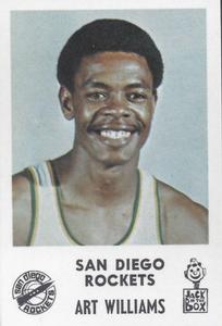 1968-69 Jack in the Box San Diego Rockets #NNO Art Williams Front