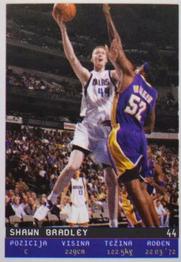 2002-03 Total Basketball Serbian Stickers #21 Shawn Bradley Front