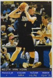 2002-03 Total Basketball Serbian Stickers #104 Keith Van Horn Front
