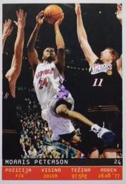 2002-03 Total Basketball Serbian Stickers #133 Morris Peterson Front