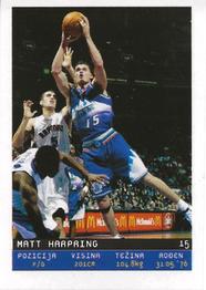 2002-03 Total Basketball Serbian Stickers #136 Matt Harpring Front